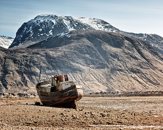 View towards Ben Nevis from Loch Eil